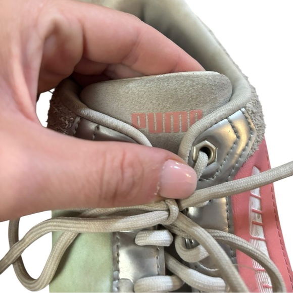 Puma Women's Pink & Gray Sneakers - Picture 7 of 8